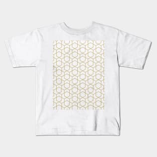 Golden Deco Golden Pattern Kids T-Shirt